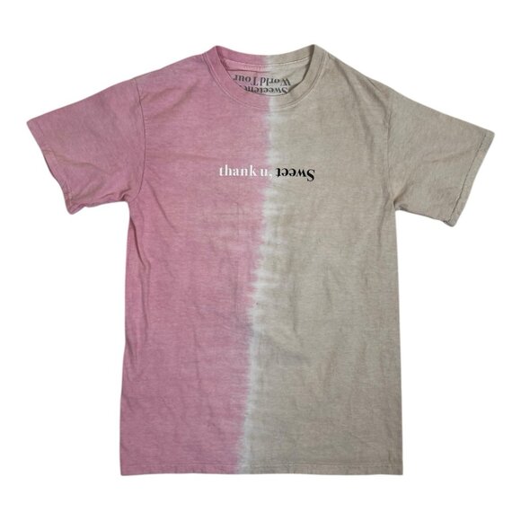 Ariana Grande Sweetener Thank You Next Concert Tour T-Shirt Size Small Tie Due - Picture 2 of 8